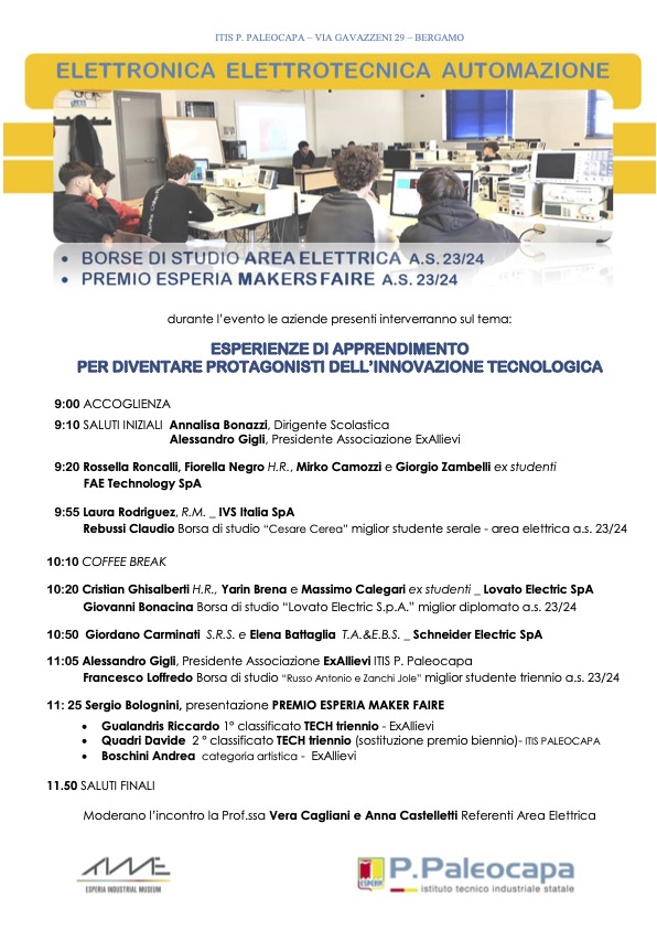 Locandina Borse di studio Elettronica 01 Marzo 2025